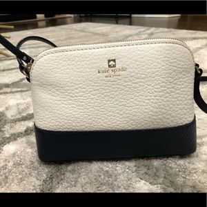 Kate Spade Blue and White Crossbody Bag